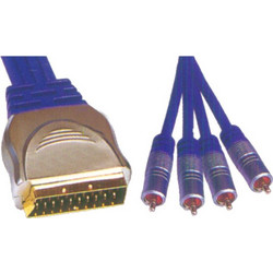 SCART-4 RCA ΝΙΚΕΛ CR-644/1.5M