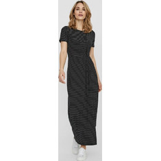 Vero Moda Maxi Καλοκαιρινό Καθημερινό Φόρεμα Μαύρο 10228490
