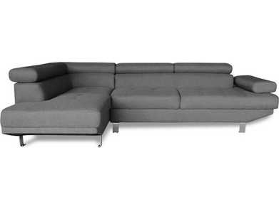 Zita Plus Corner Γωνιακός Καναπές Δεξιά Γωνία Γκρι 260x163x72cm 40.0049