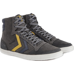 Hummel Ten Star Oiled High Ανδρικά Sneakers Μποτάκια Ανθρακί 63227-0515