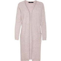 Vero Moda Γυναικεία Ζακέτα Πλεκτή Μακριά Ροζ 10215434