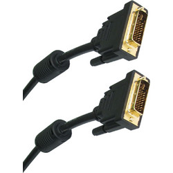 POWERTECH CAB-DVI002 DVI-I 24+5 MALE TO DVI-I MALE GOLD CABLE 3m