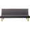 Woodwell Biz Τριθέσιος Καναπές Κρεβάτι Καφέ 167x75x70cm Ε9438,2