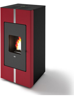 Eva Calor Tosca Red Σόμπα Pellet Καλοριφέρ 24kW