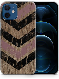 Θήκη Apple iPhone 12 mini Flexible TPU - Brown Chevron