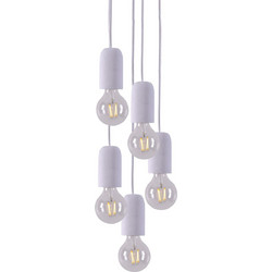 Home Lighting Iris Κρεμαστό Φωτιστικό Οροφής Πολύφωτο Κόκκινο 77-4355