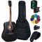 Cort AD810 Satin Black Bundle 2