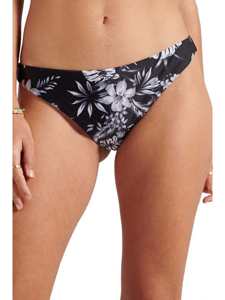 Superdry Surf Bikini Slip Floral Μαύρο W3010157A-4HA