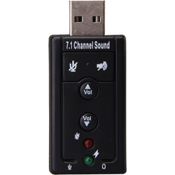 Mini USB 2.0 3D Virtual 12Mbps Audio Sound Card Adapter