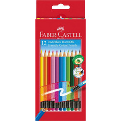 Faber-Castell Erasable Ξυλομπογιές Σετ 12τμχ