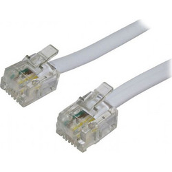 Καλώδιο Τηλεφώνου Powertech RJ11 6P4C Grey 2m (CAB-T002)