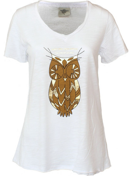 ...-Shirt σχέδιο κουκουβάγια(owl new) με V λαιμόκοψη...