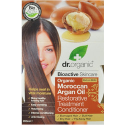 Dr. Organic Moroccan Argan Oil Restorative Μάσκα Μαλλιών για Όγκο Επανόρθωση & Φριζάρισμα για Ξηρά & Ταλαιπωρημένα Μαλλιά 200ml