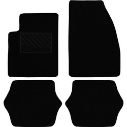 Μοκέτα Tuft μαύρη για Mazda 2 (DE) με velcro 4τμχ