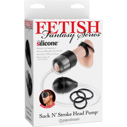 Pipedream Fetish Fantasy Series Suck N' Stroke Head Τρόμπα Πέους Μαύρη