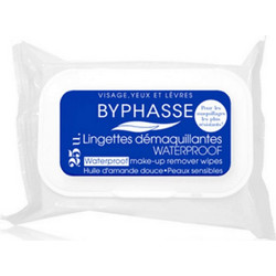Byphasse Waterproof Μαντηλάκια Ντεμακιγιάζ για Ευαίσθητη Επιδερμίδα 25τμχ