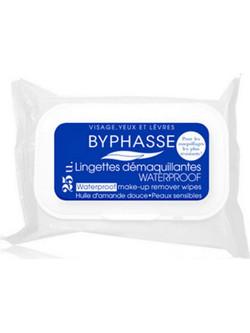 Byphasse Waterproof Μαντηλάκια Ντεμακιγιάζ για Ευαίσθητη Επιδερμίδα 25τμχ