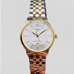 Tissot Carson Ανδρικό Ρολόι Αυτόματο με Ασημί Μεταλλικό Μπρασελέ T122.407.22.031.00