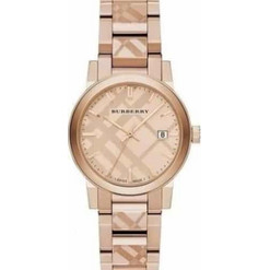 Burberry Γυναικείο Ρολόι με Ροζ Χρυσό Μεταλλικό Μπρασελέ BU9146