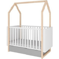 Bellamy Pinette Πολυμορφική Κούνια για Στρώμα 70x140cm Λευκή