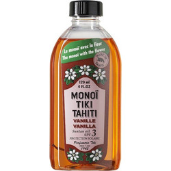 Monoi Tiki Tahiti Vanilla Λάδι Μαυρίσματος Σώματος SPF3 120ml