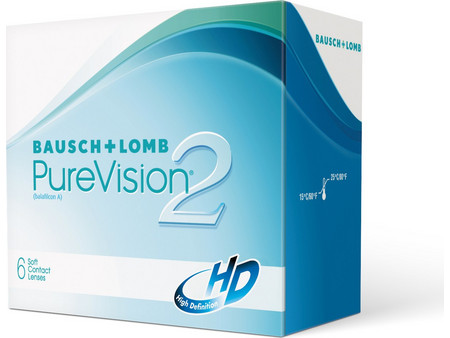 Bausch & Lomb PureVision 2HD Μηνιαίοι Φακοί Επαφής Σιλικόνης Υδρογέλης 6τμχ