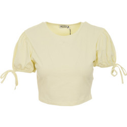 NA KD W 1660-000235 CROPPED JERSEY TOP - NKD.1S2.040.010-YELLOW YELLOW