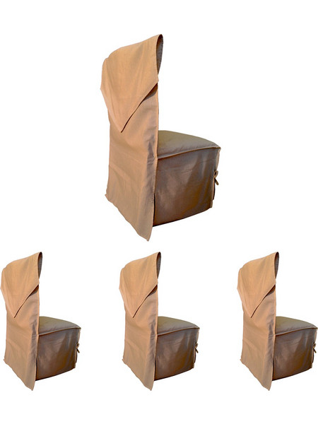 Σετ 4 Τεμ Καλύμματα Καρέκλας Λονέτα Palatex Beige 109