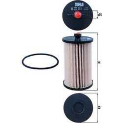 Φίλτρο καυσίμου KNECHT KX222D