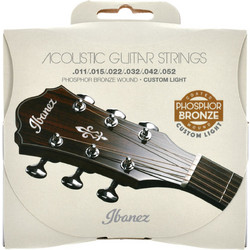 Ibanez IACSP-62C Σετ 6 Χορδές Ακουστικής Κιθάρας Phosphor Bronze 11-52" Custom Light Tension
