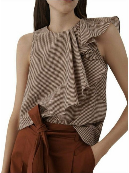 MARELLA Top Ruffle με βολάν GENZANA - 31110212 02002