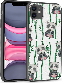 Θήκη iPhone 11 Black TPU - Pandas