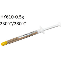Thermal Paste - Θερμοαγώγιμη Πάστα για CPU VGA LED Chipset HY610 thermal grease syringe 0.5g Gold Series 230C/280C Thermal Compound (Κωδ. 1-SRP0010)