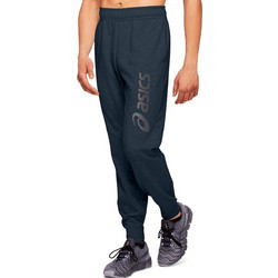 ASICS Big Logo Ανδρικό Παντελόνι Φόρμας με Λάστιχο Navy Μπλε 2031A977-409