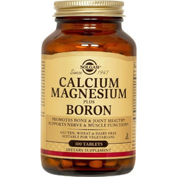 Solgar Calcium Magnesium Plus Boron 100 Ταμπλέτες