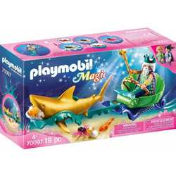 Playmobil Magic Βασιλιάς με Θαλάσσια Άμαξα Καρχαρία για 4+ Ετών 70097
