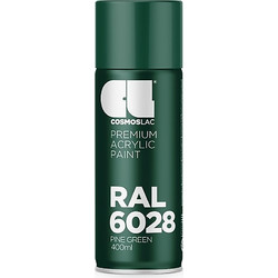 Cosmoslac Premium Acrylic Paint Σπρέι Βαφής Pine Green RAL6028 Gloss 400ml
