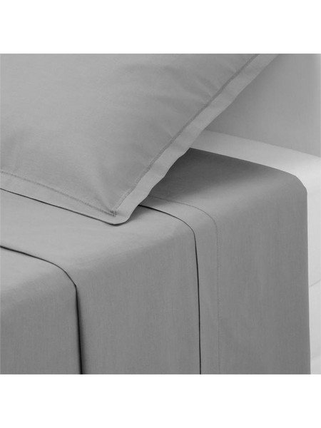 Atmosphera Σεντόνι Διπλό 240x290 100% Βαμβάκι Grey Flat Sheet