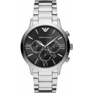Emporio Armani Giovanni Ανδρικό Ρολόι Χρονογράφος με Ασημί Μεταλλικό Μπρασελέ AR11208