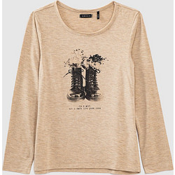 Ikks Παιδικό T-Shirt Μακρυμάνικο Μπεζ XT10022-61