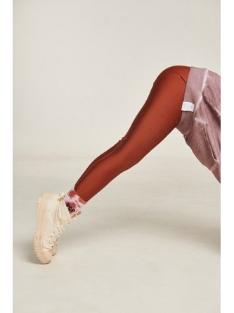 PCP Kiddo Jacqueline Shiny Leggings In Cinnamon - Παιδικό Κανελί Γυαλιστερό Κολάν