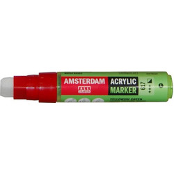Talens amsterdam marker 617 yellowish green lagre