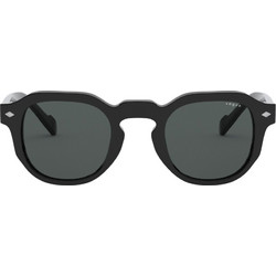 Vogue VO5330S W44/87 Γυναικεία Γυαλιά Ηλίου Πολυγωνικά Κοκάλινα Μαύρα με Μαύρο Φακό