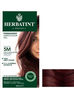 Herbatint 5M Καστανό Ανοιχτό Μαονί Μόνιμη Βαφή Μαλλιών Χωρίς Αμμωνία 150ml