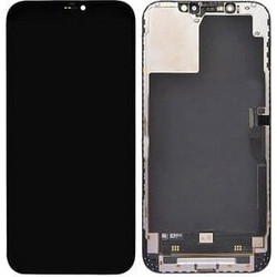 TW INCELL LCD για iPhone 12 Pro Max, camera-sensor ring, earmesh, μαύρη