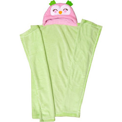 Viopros Baby 87 Κουβέρτα Αγκαλιάς Fleece με Κουκούλα 76x100 Πράσινη