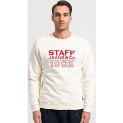Staff Frank Ανδρικό Φούτερ Λευκό 64-105.046.N0024