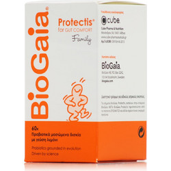 BioGaia Protectis Family Lemon Προβιοτικά 60 Μασώμενα Δισκία