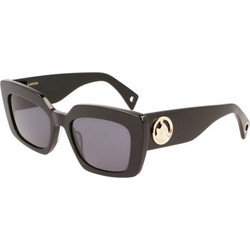 Lanvin LNV615S 001 Γυναικεία Γυαλιά Ηλίου Τετράγωνα Κοκάλινα Μαύρα με Μαύρο Polarized Φακό