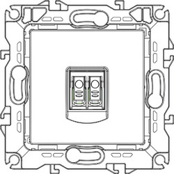 Acaelec Prime Πρίζα Ηχείων Μονή με Κλιπ Λευκή (1000113501)